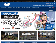 Tablet Screenshot of gap.is